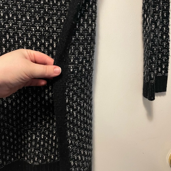 Pink Rose Black Long Sleeve Sweater Dress Size Large - Picture 8 of 9